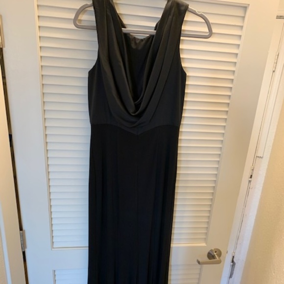 Formal Black Dress with scoop back - Picture 2 of 4